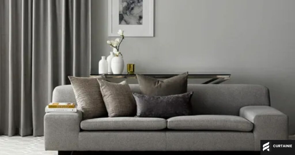 what color curtains go with gray couch