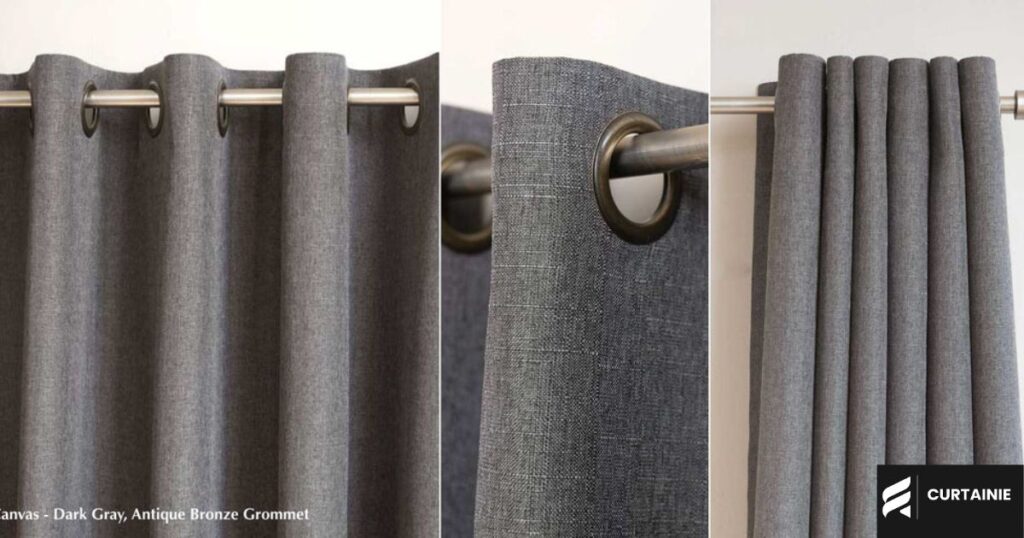 grommet rod pocket or back tab curtains