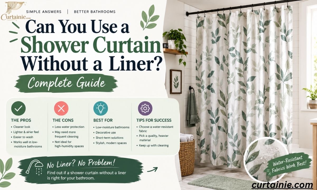 Can You Use a Shower Curtain Without a Liner? (Complete Guide)
