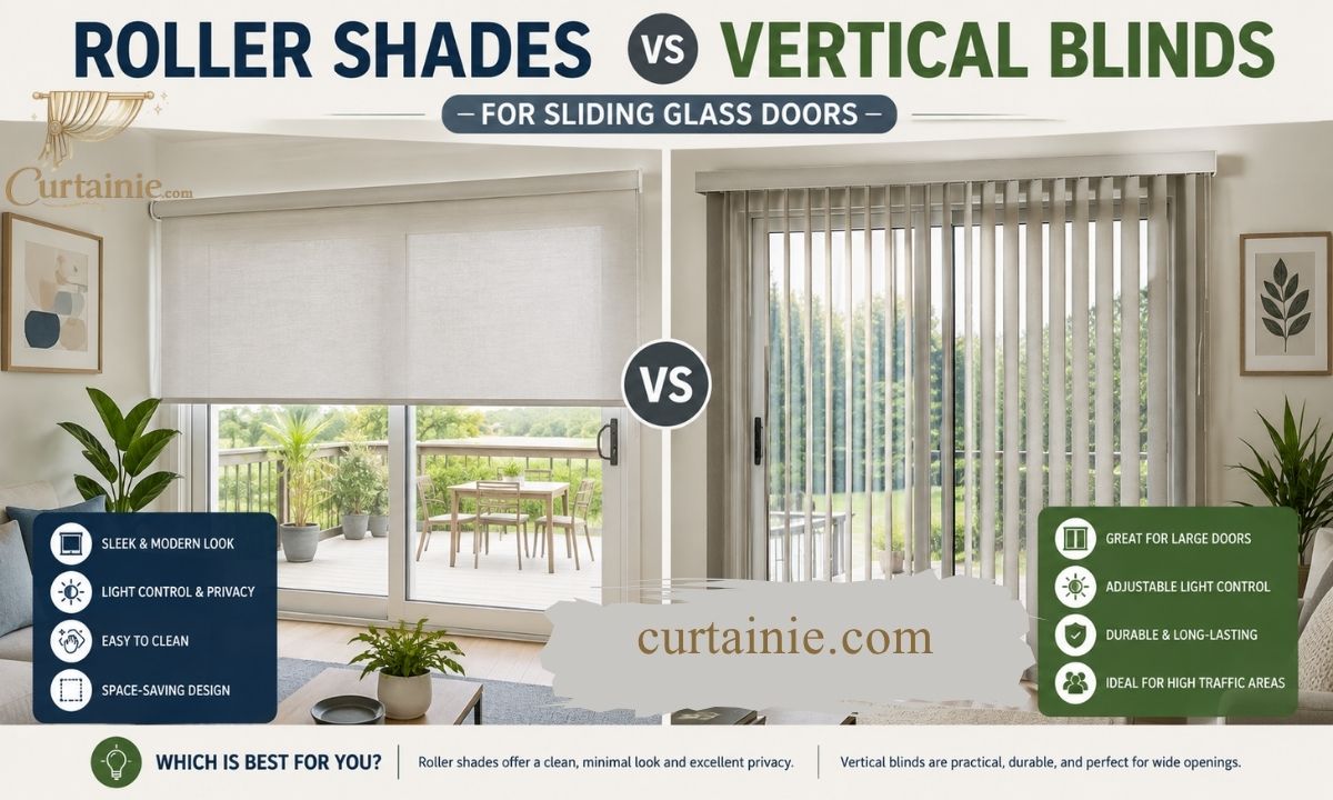 Roller Shades vs Vertical Blinds for Sliding Glass Doors