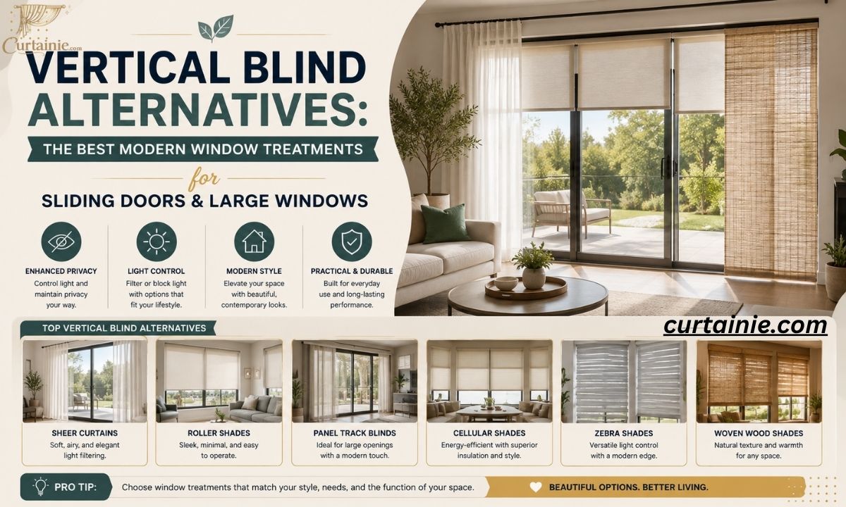 Vertical Blind Alternatives: The Best Modern Window Treatments for Sliding Doors & Large Windows