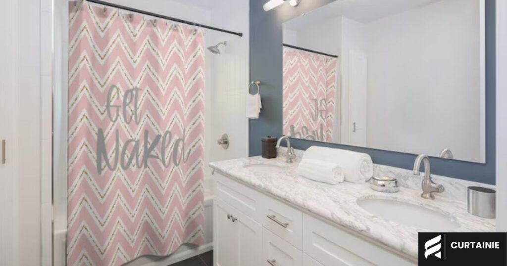 pillow double shower curtain bathroom upgrade