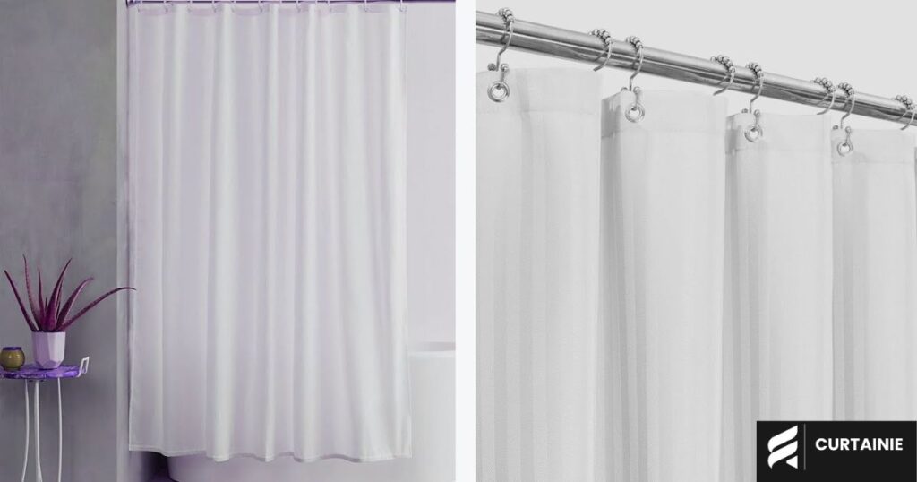 pillow double shower curtain bathroom upgrade