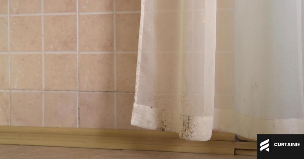 removing mould from curtains