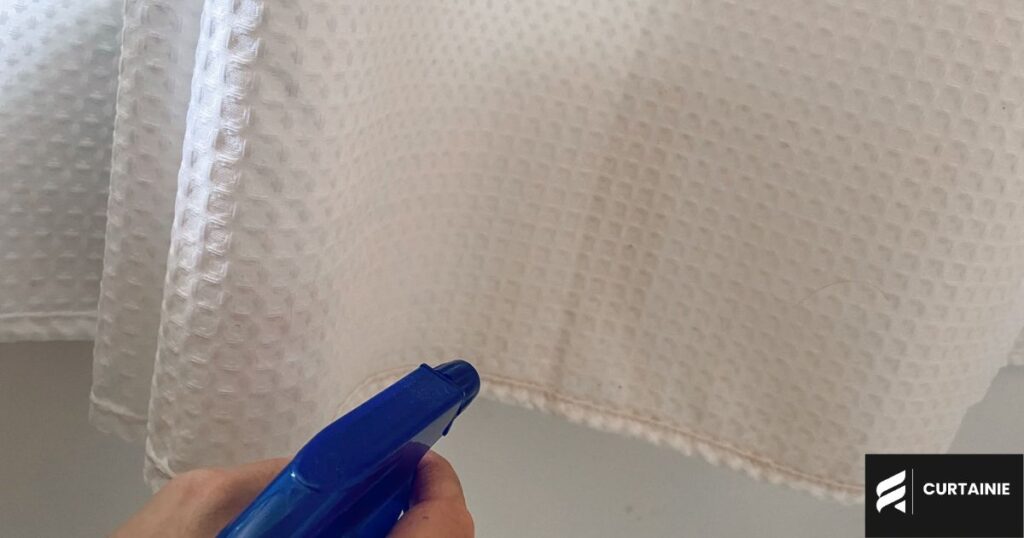 removing mould from curtains