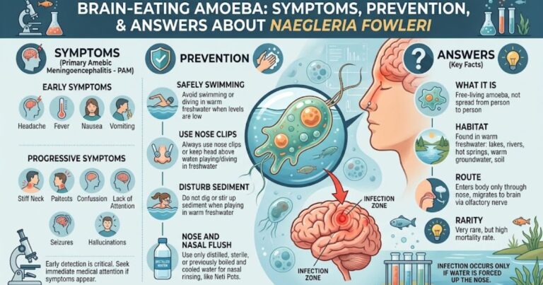 Brain-Eating Amoeba: Symptoms, Prevention, and Answers About Naegleria fowleri