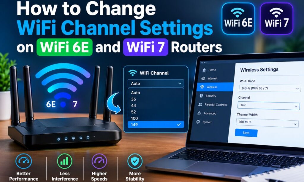 How to Change WiFi Channel Settings on WiFi 6E and WiFi 7 Routers