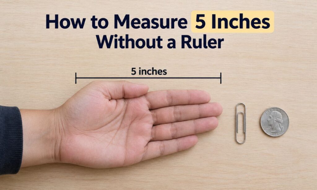 How to Measure 5 Inches Without a Ruler