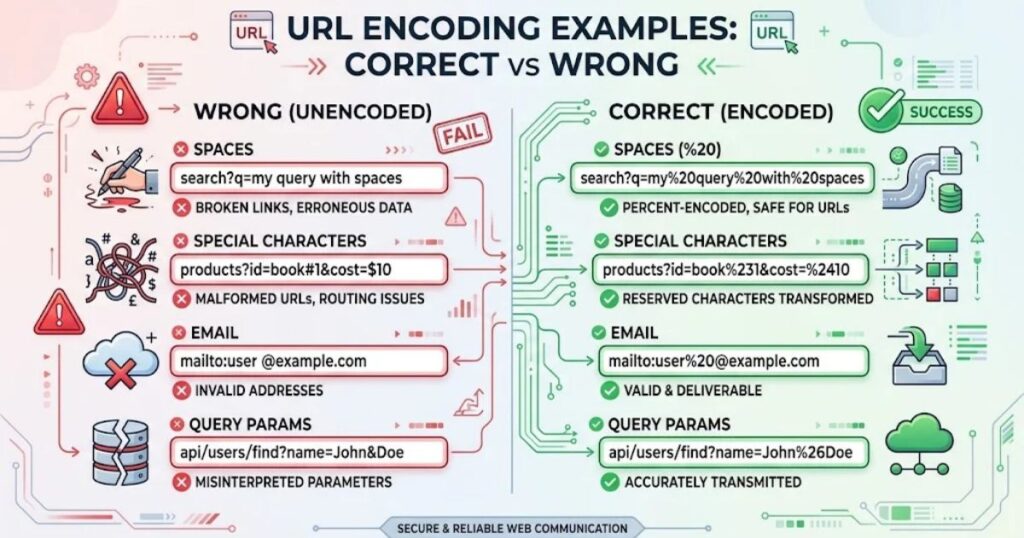 URL Encoding Examples: Correct vs. Wrong